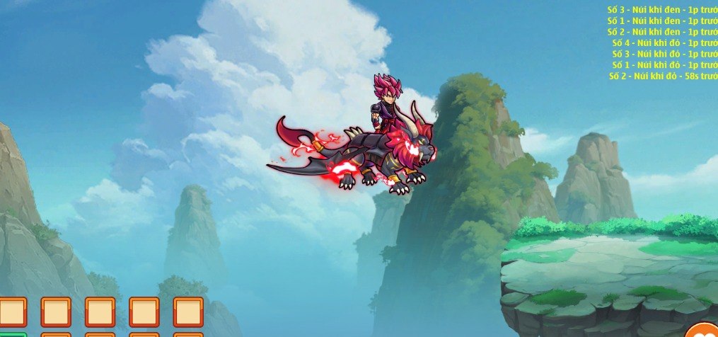 Nhân vật cưỡi rồng trong thế giới game Ngocrongbin